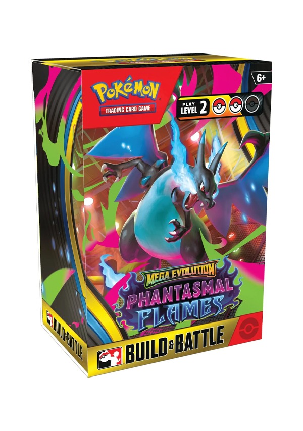 10x Pokémon TCG: Phantasmal Flames Build & Battle – Español (Display Sellado) [OFERTA DE REMATE]