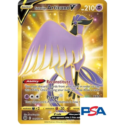 2022 POKEMON SWSH FA/GALARIAN ARTICUNO V BRILLIANT STARS-SECRET