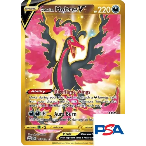 2022 POKEMON SWSH FA/GALARIAN MOLTRES V BRILLIANT STARS-SECRET