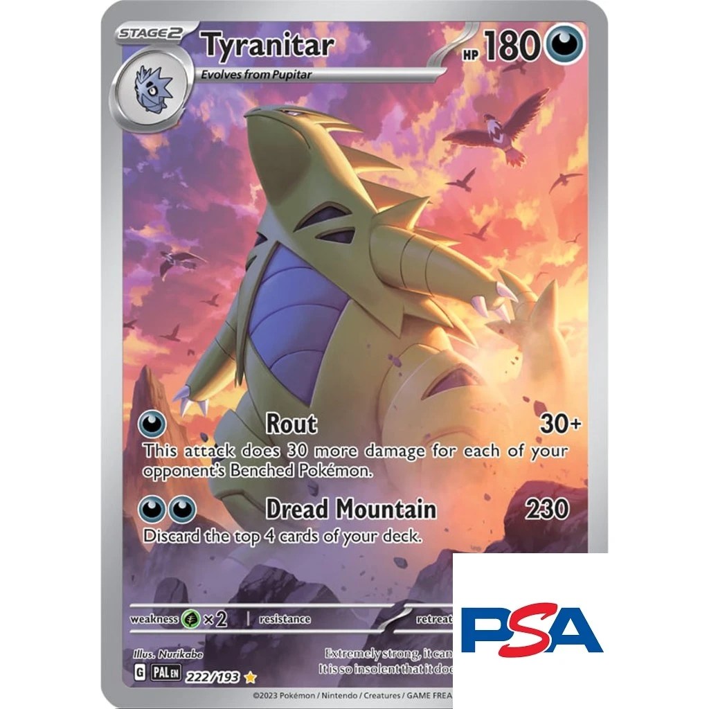 2023 POKEMON PAL EN TYRANITAR ILLUSTRATION RARE