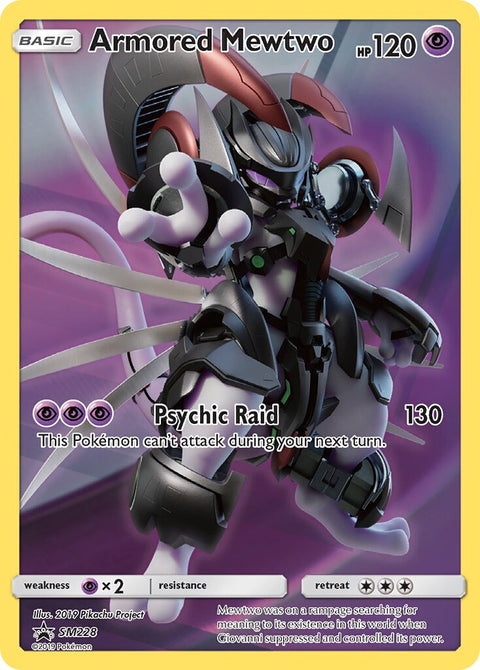 Armored Mewtwo – SM228 – Full Art Promo – Inglés