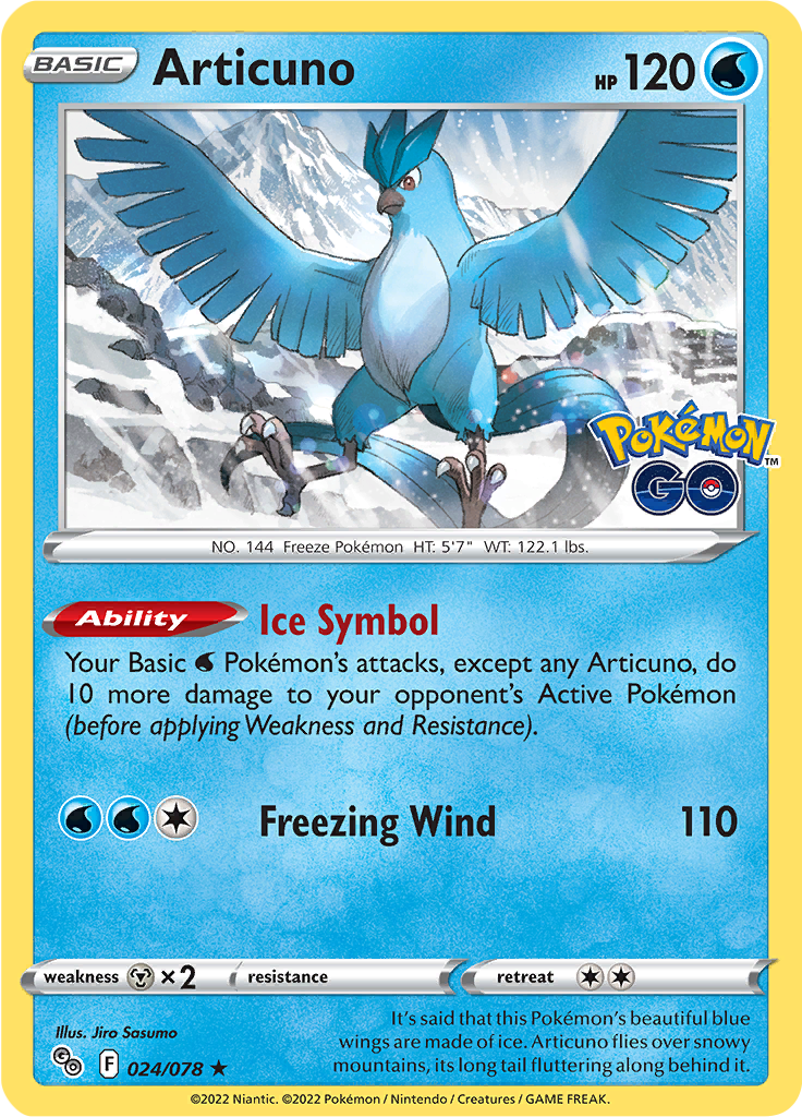 Articuno - 24/78 - Holo Rare ESPAÑOL