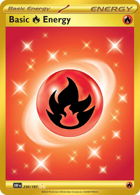 Basic Fire Energy - 230/197 - Hyper Rare (Inglés Foil NM)