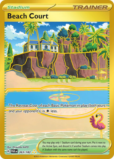 Beach Court - 263/182 - Hyper Rare (Español Foil NM)