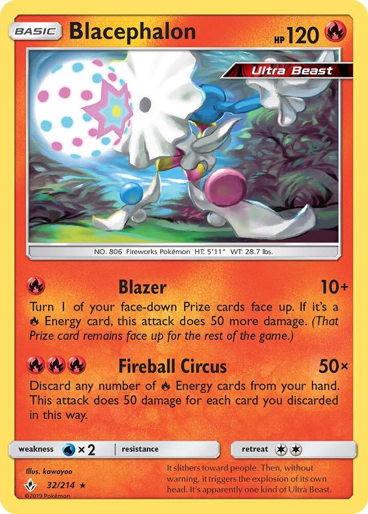 Blacephalon – 32/214 – Rare – Español
