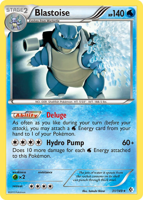 Blastoise - 31/149 - Rare Holo (Inglés Foil LP)