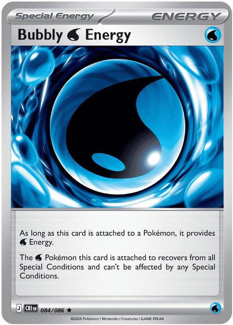 Bubbly Water Energy - 084/086 - Rare (Inglés Foil NM)