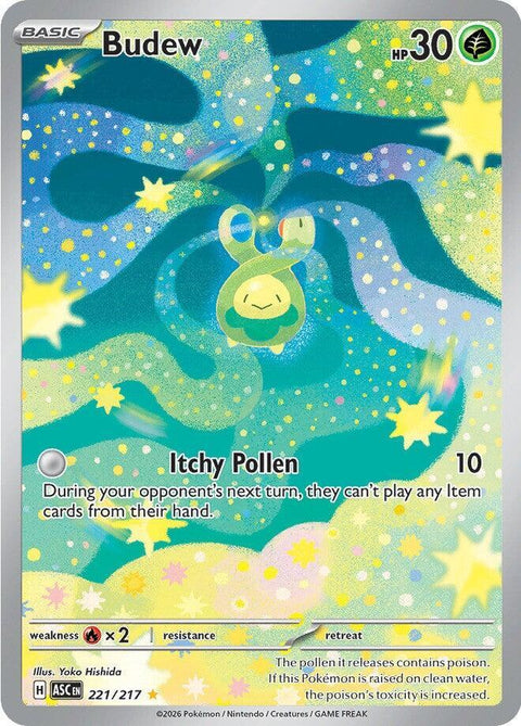 Budew - 221/217 - Illustration Rare (Español Foil NM)
