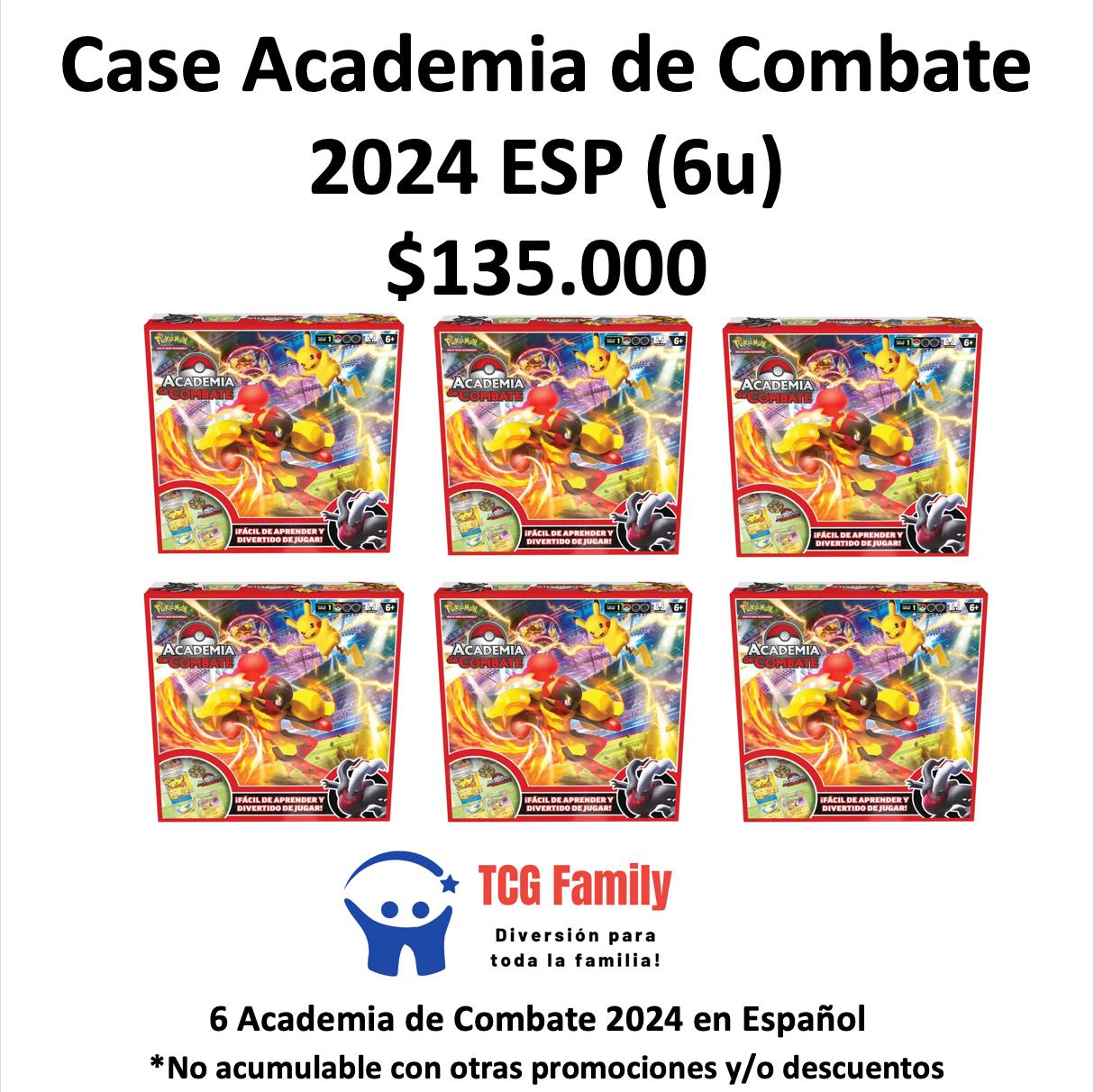 CASE 6 unidades Pokémon TCG Battle Academy 2024 (Español)
