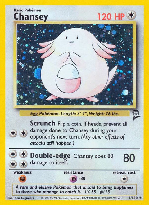 Chansey - 3/130 - Rare Holo