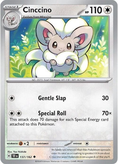 Cinccino - 137/162 - Uncommon (Inglés NM)