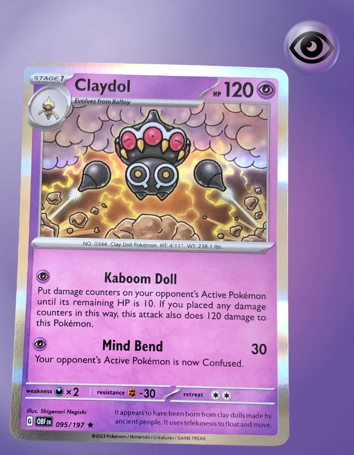 Claydol 095/197 Obsidian Flames