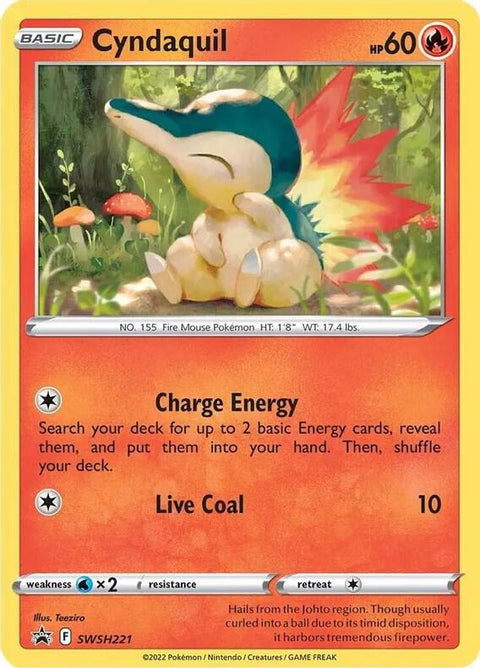 Cyndaquil - SWSH221 (Cosmos Holo) - SWSH221 - Promo (Inglés Foil LP)