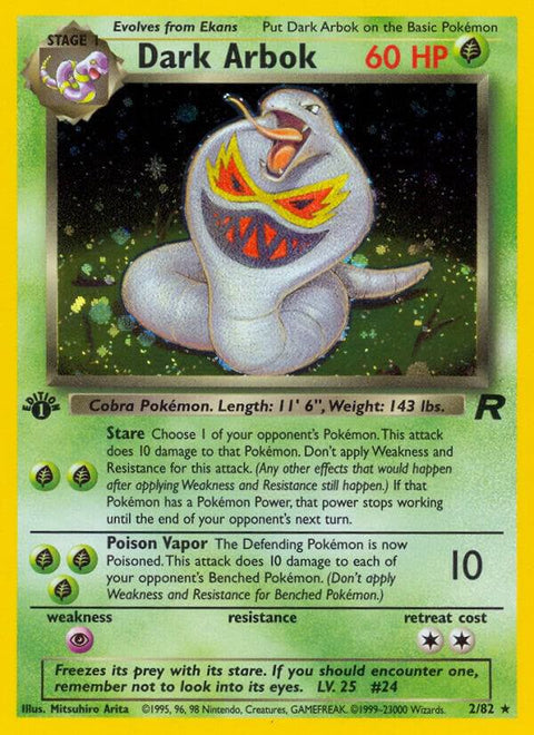 Dark Arbok - 2/82 - Rare Holo