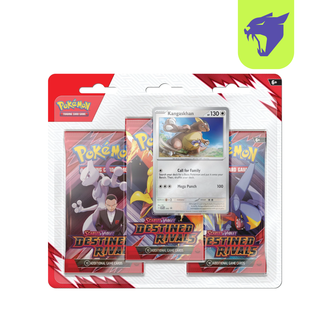 Scarlet & Violet: Destined Rivals - 3 Pack Blister - Inglés (Zebstrika)