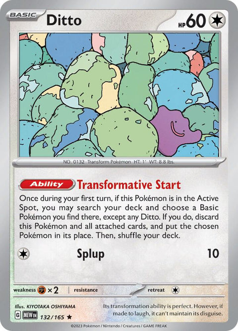 Ditto - 132/165 - Rare (Inglés Foil NM)
