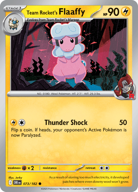 DRI - 73 - Team Rocket's Flaaffy - LStage 1