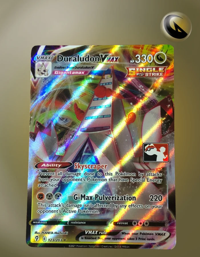 Duraludon Vmax 123/203 Evolving Skies Championship League Organized Play Promos