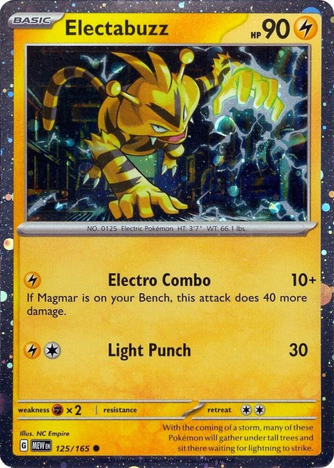 Electabuzz - 125/165 (Cosmos Holo) - 125/165 - Promo