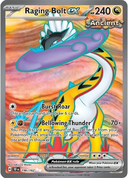 Electrofuria EX (Raging Bolt ex) – 196/162 (ESPAÑOL)