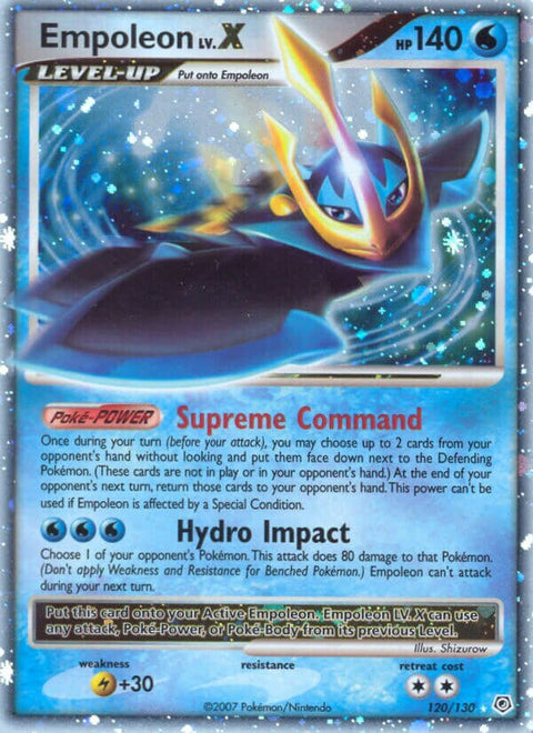 Empoleon LV.X - 120/130 - Rare Holo LV.X (Inglés Foil MP)