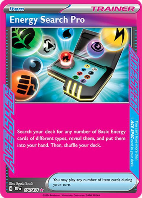 Energy Search Pro - 176/191 - ACE SPEC Rare (Inglés Foil NM)