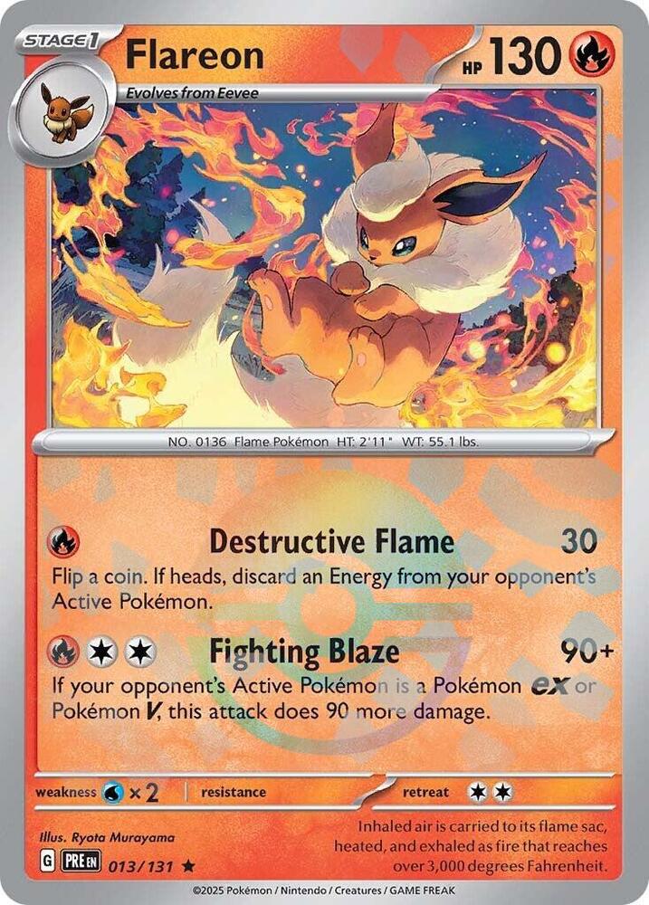 Flareon (Master Ball Pattern) – Rare – 013/131 – Español