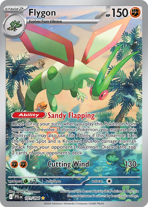 Flygon - 101/094 - Illustration Rare (Español Latino Foil NM)