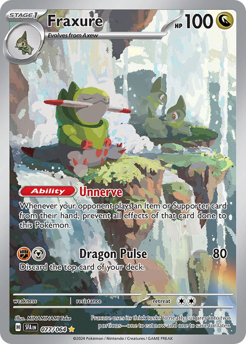 Fraxure - 077/064 - Illustration Rare (Español Foil NM)