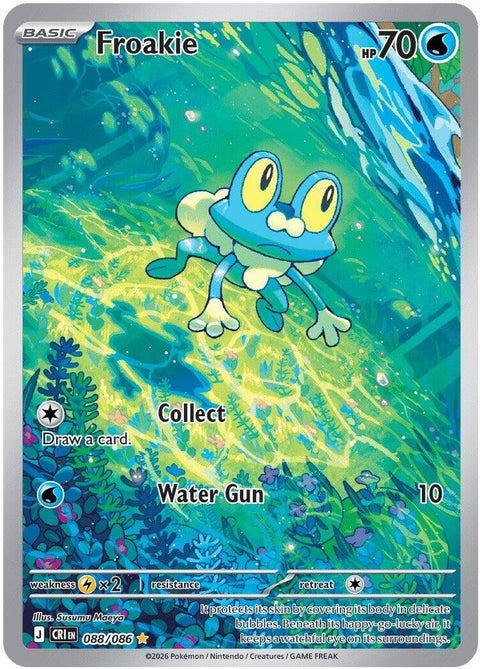 Froakie - 088/086 - Illustration Rare (Inglés Foil NM)