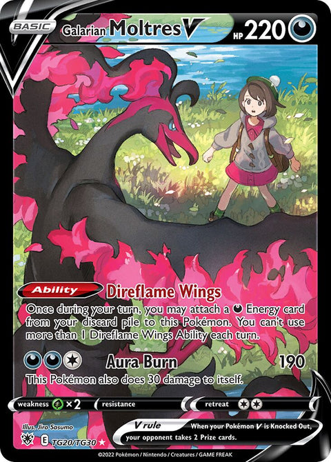 Galarian Moltres V - TG20/TG30 - Holo Rare V