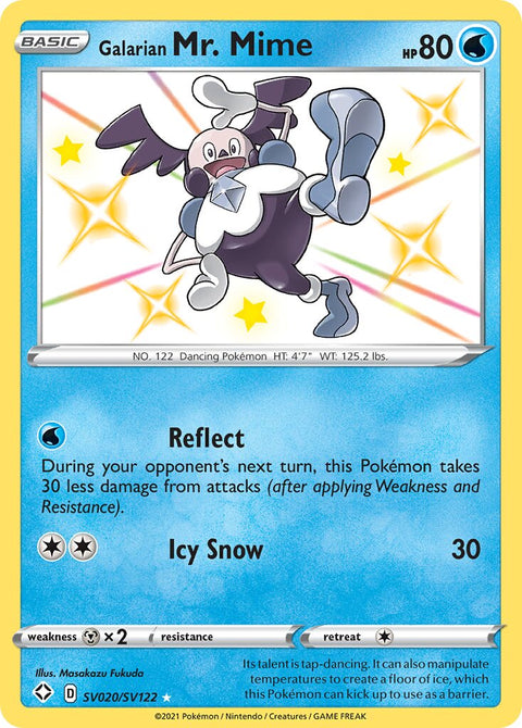 Galarian Mr. Mime - SV020/SV122 - Rare Shiny