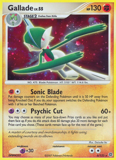 Gallade - 6/132 - Rare Holo