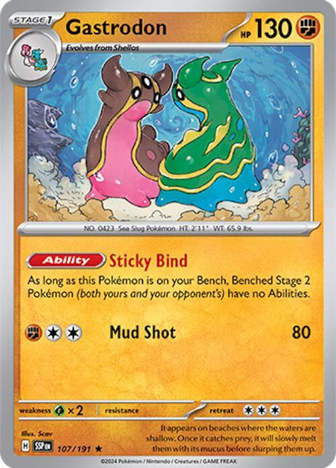 Gastrodon - 107/191 - Rare (Inglés Foil NM)