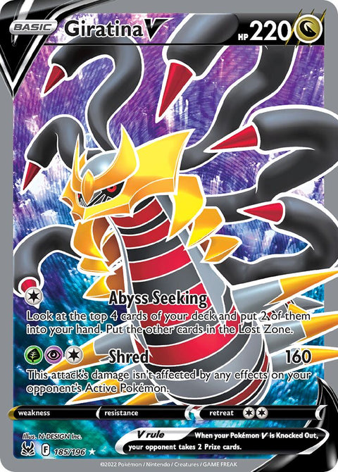 Giratina V - 185/196 - Rare Ultra