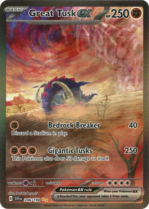 Great Tusk ex - 246/198 - Special Illustration Rare (Inglés Foil NM)