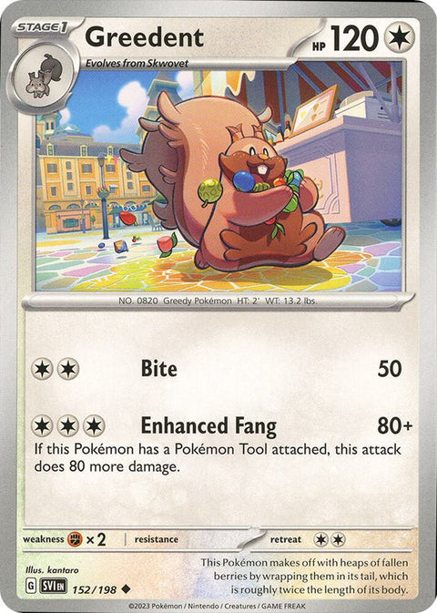 Greedent - 152/198 - Uncommon (Inglés NM)