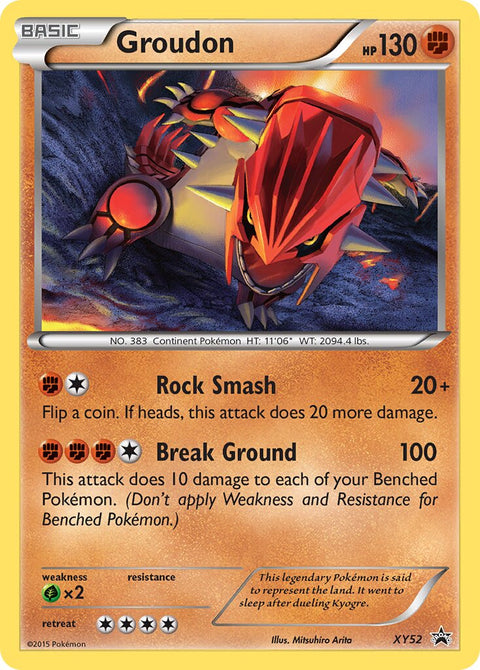 Groudon - XY52 - Promo (Inglés Foil MP)
