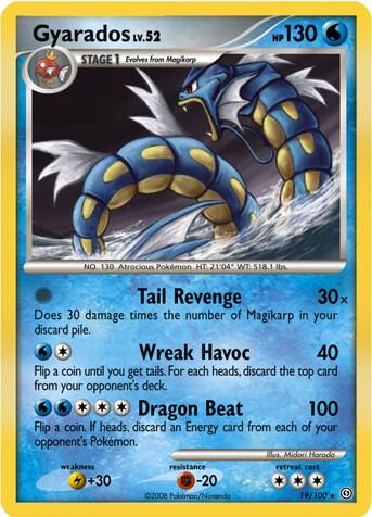 Gyarados - 19/100 (DP Stormfront) - 019/100 - Holo Rare (Inglés Foil MP)