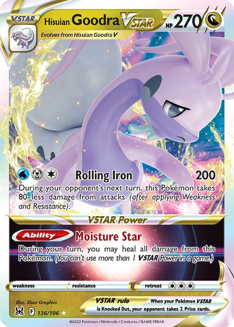 Hisuian Goodra VSTAR - 136/196 - Holo Rare VSTAR