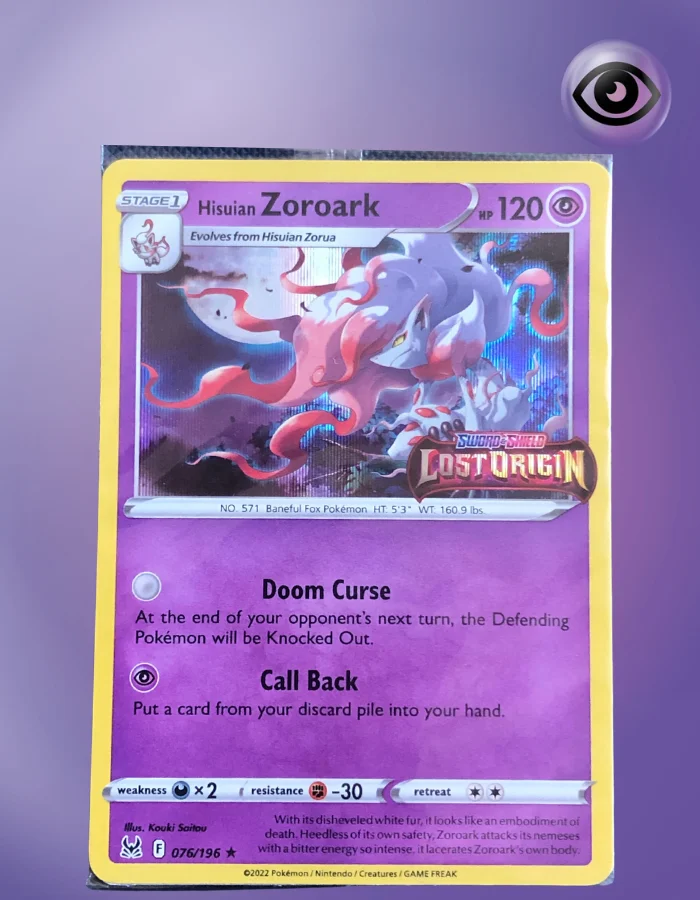 Hisuian Zoroark 076/196 Lost Origin Stamped Sealed