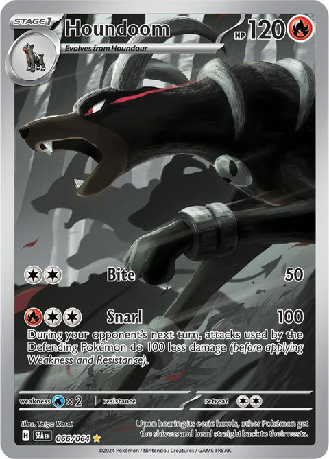 Houndoom - 066/064 - Illustration Rare (Inglés Foil NM)