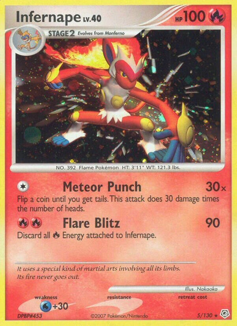 Infernape - 5/130 - Rare Holo