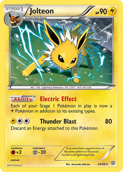 Jolteon - 26/98 - Rare Holo (Inglés Foil LP)