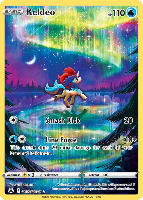Keldeo - GG07/GG70 - Rare Holo