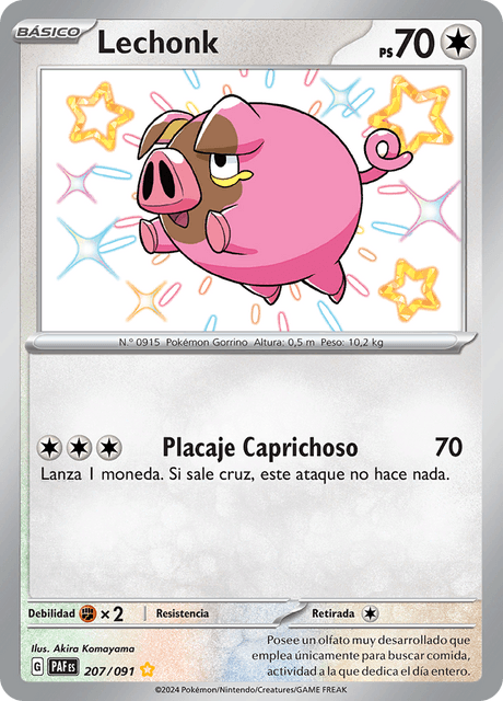 Lechonk Shiny 207/091  - Singles Pokemon TCG