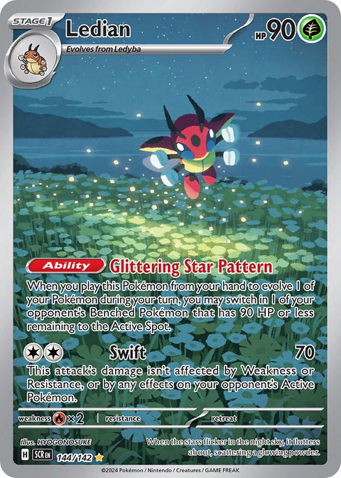 Ledian - 144/142 - Illustration Rare (Español Foil NM)