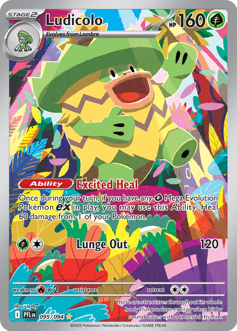 Ludicolo – 095/094 – Illustration Rare - Ingles