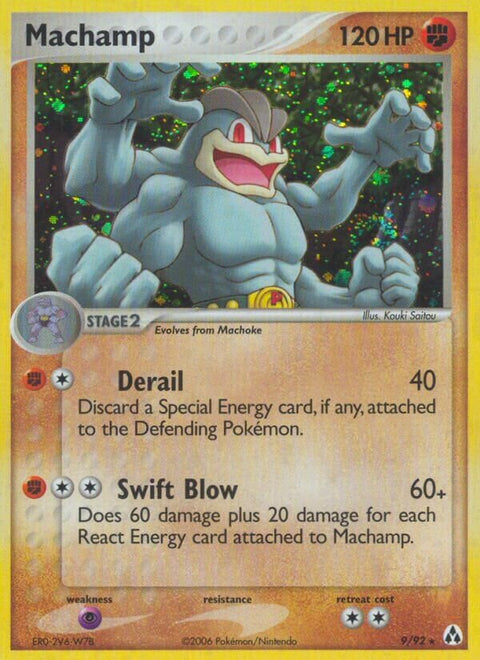 Machamp - 9/92 - Rare Holo