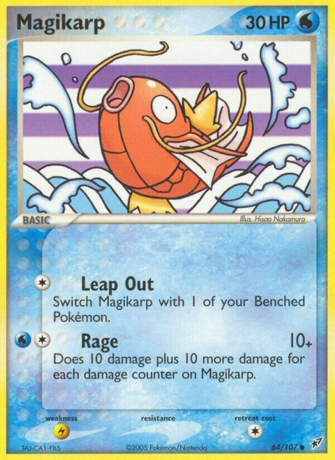Magikarp - 64/107 - Common (Inglés Reverse Holo LP)